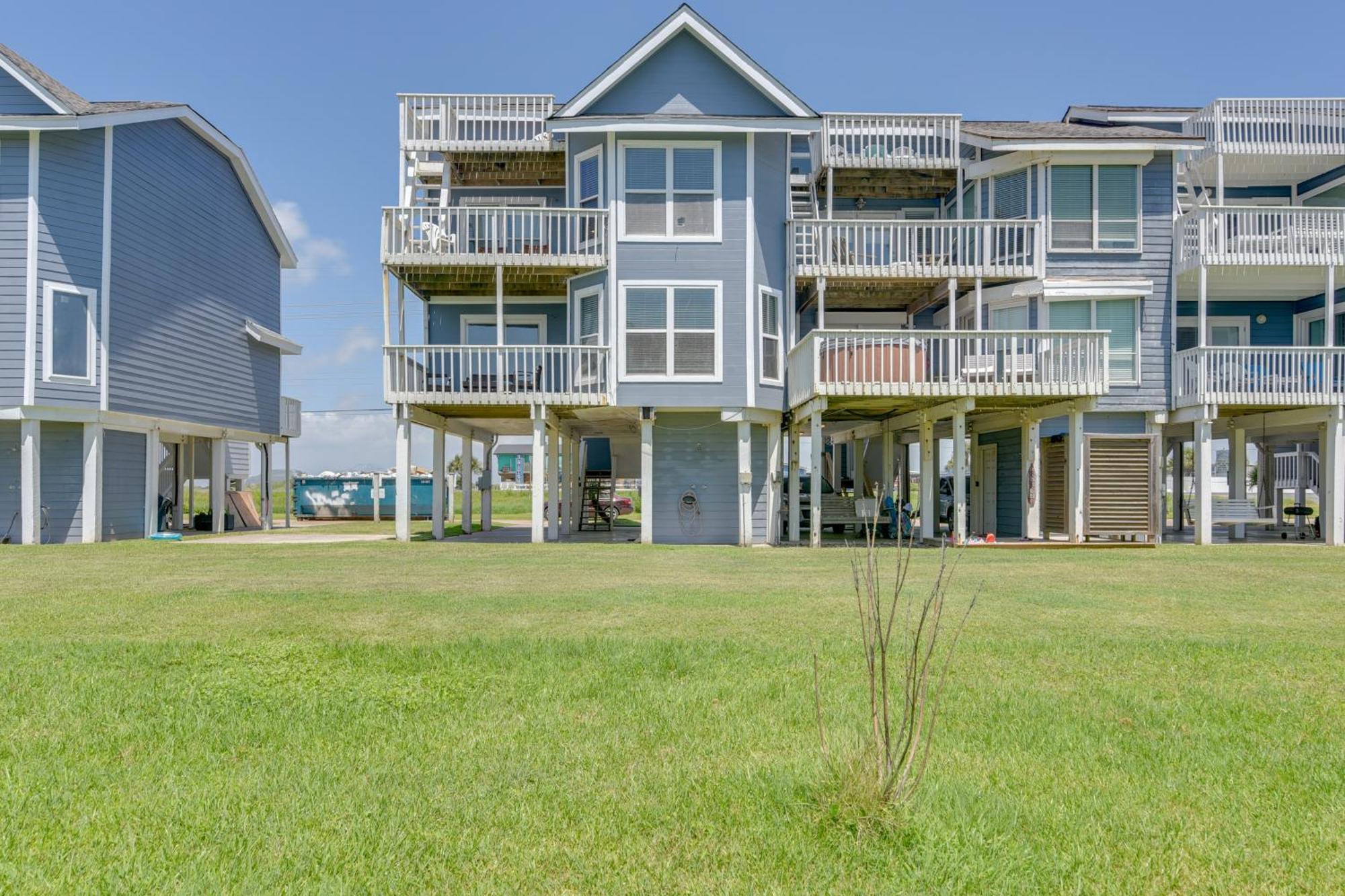 Galveston Townhome With Balconies Walk To Beach! Exterior foto